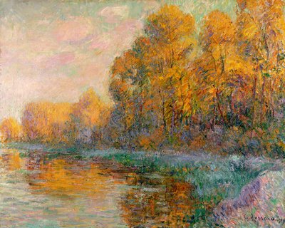A River in Autumn, 1909 by Gustave Loiseau